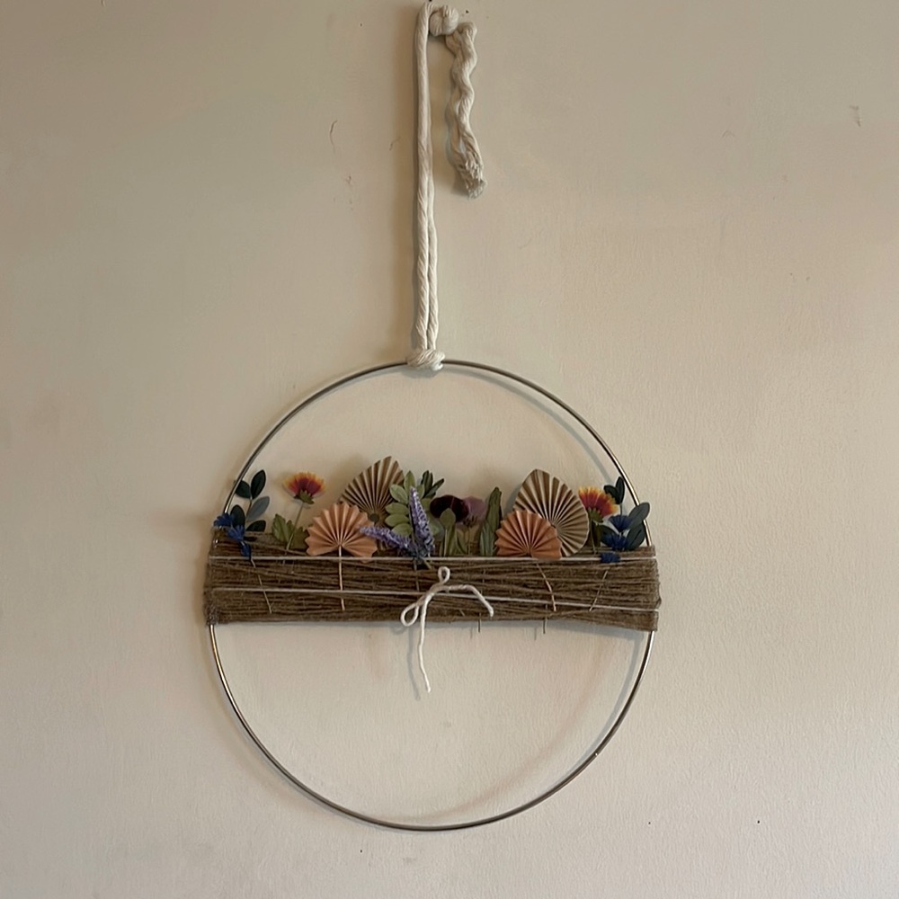 Bohemian floral wall decor